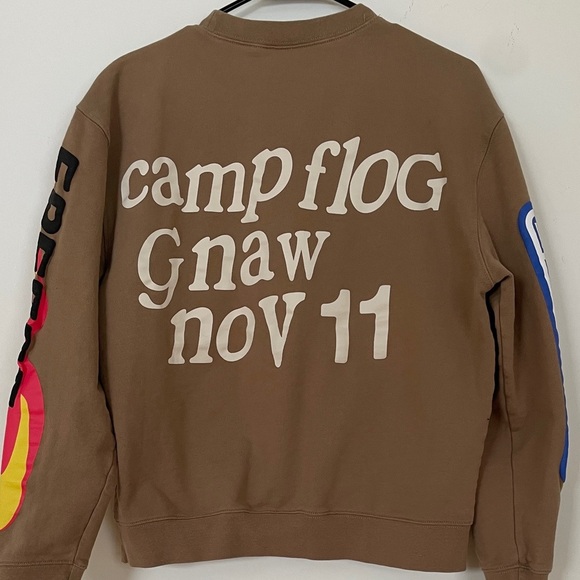 Kids See Ghosts Lucky Me Crewneck Sweatshirt - Camp Flog Gnaw - Size Small - Picture 2 of 4
